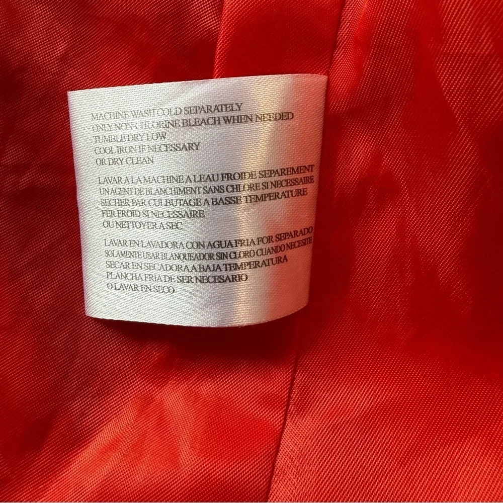 Michael Kors Vibrant Red Utility Jacket, Size S